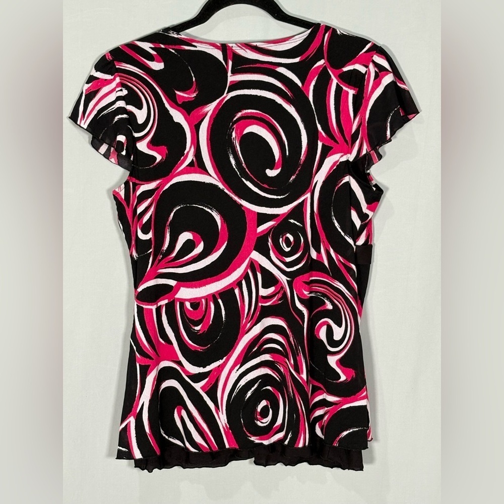 Vintage Babydoll Tie Waist Whimsigoth Artsy Black Hot Pink White XL Y2K Maurices - Picture 5 of 8